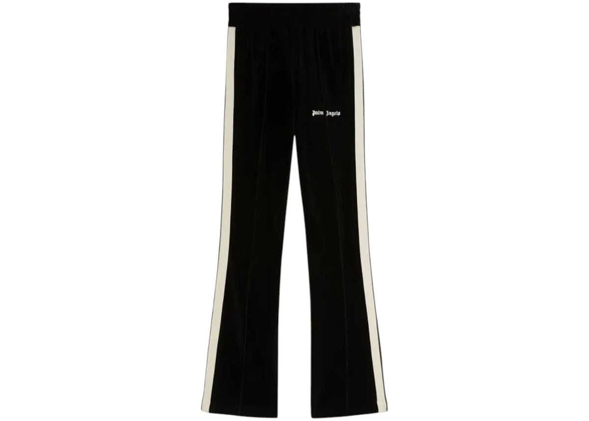 Palm Angels Velvet Flare Track Pants Black - vue secondaire A