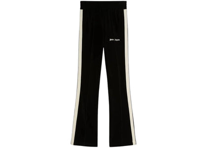 Palm Angels Velvet Flare Track Pants Black - apparel view 2