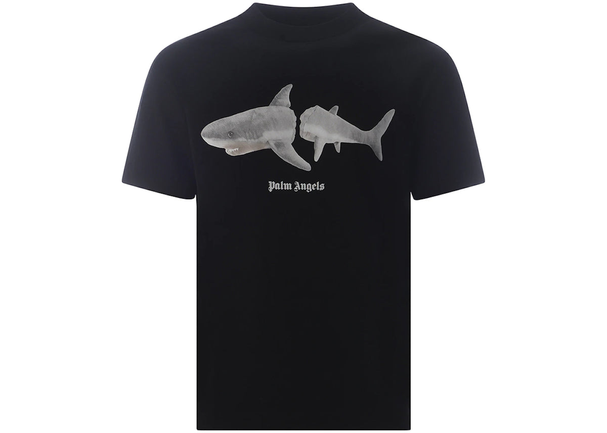 Palm Angels White Shark Classic Tee Black/White - vue secondaire A