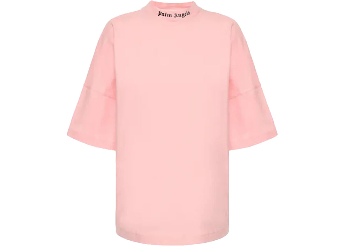 Palm Angels Women's Gothic Logo Oversized T-Shirt Pink/Black - vue secondaire A