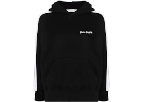 Palm Angels Womens Track Hoodie Black/White - vue 360