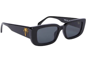Palm Angels Yosemite Sunglasses Black Dark Grey (PERI056S24PLA0011007) - vue 360