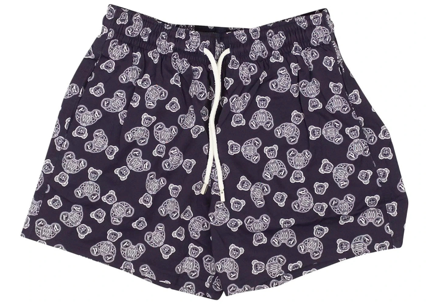 Palm Angels x Vilebrequin Bear Swim Shorts Blue/Grey - vue 360