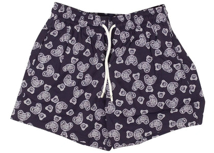 Palm Angels x Vilebrequin Bear Swim Shorts Blue/Grey - authentic Palm Angels apparel