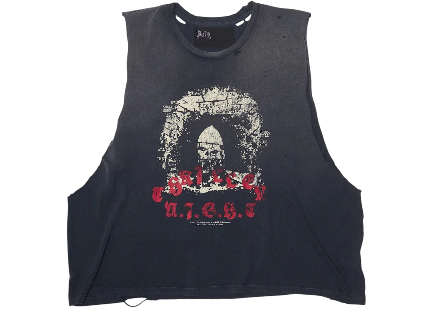 Paly Thriller Night Cut Off Tee Black - vue secondaire A