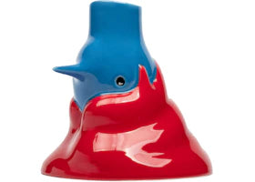 Parra The Upside Down Face Vase Hair Figure Multicolor - vue 360