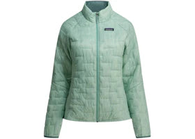 Patagonia W'S Micro Puff Short Down Jacket Light Blue - vue 360