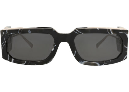 Philipp Plein Square-Frame Metal Sunglasses Black Black Smoke (SPP119M-58-0Z21) - authentic Philipp Plein product