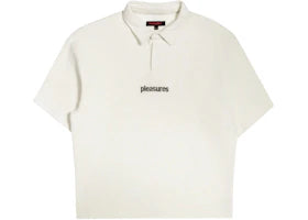 Pleasures Cable Polo Shirt Beige - vue 360