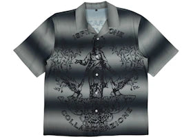 Pleasures Giovanni Button Up Shirt Silver - vue 360