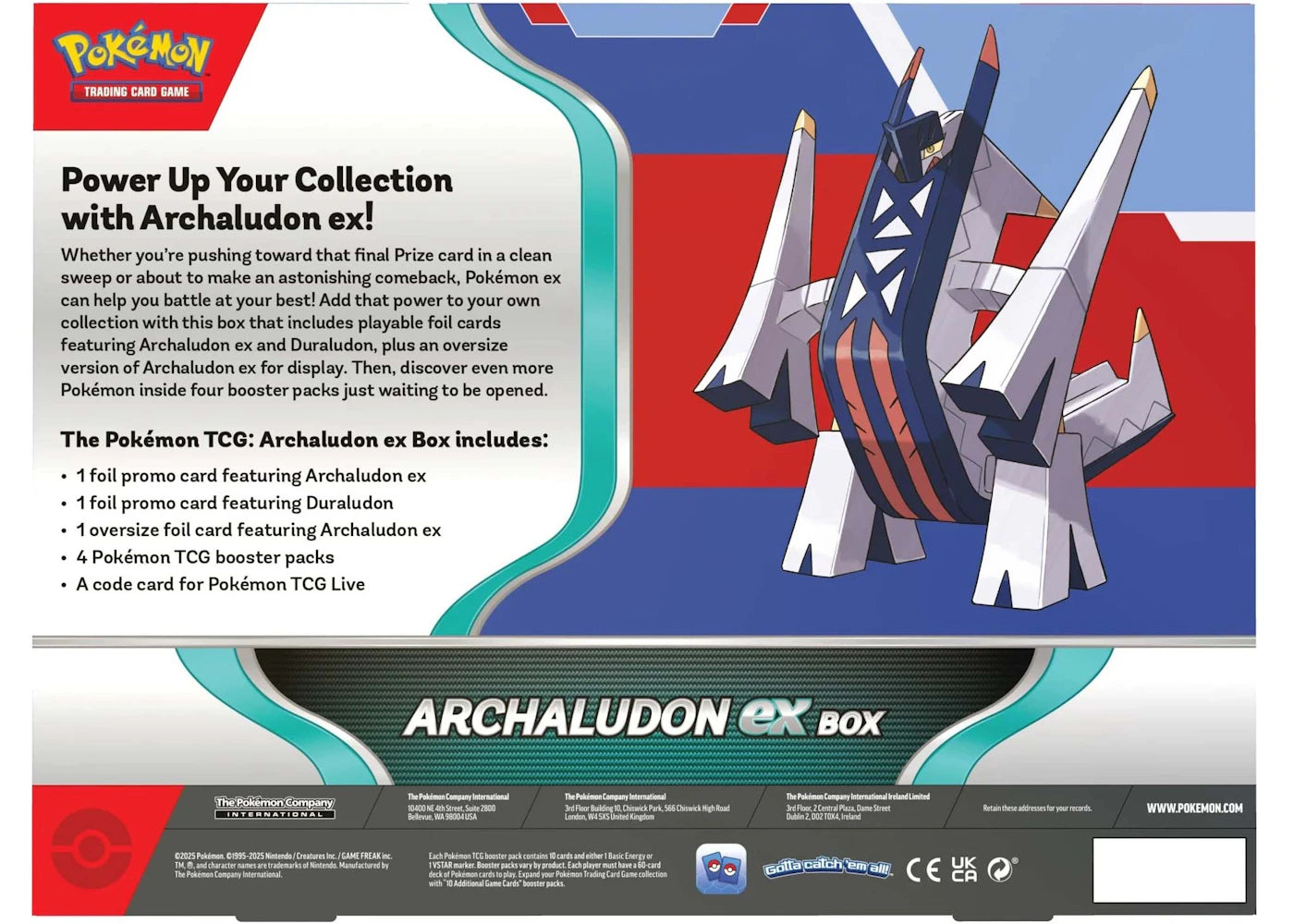Pokémon Archaludon ex Special Collection Box - vue secondaire B
