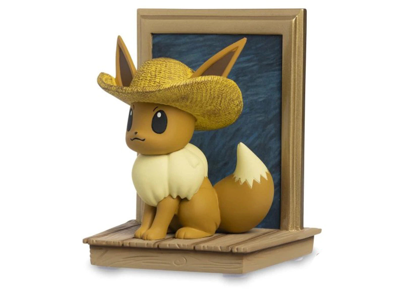 Pokemon Center x Van Gogh Museum: Eevee Inspired by Self-Portrait with Straw Hat Figure - vue secondaire A