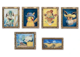 Pokemon Center x Van Gogh Museum: Pokemon Inspired by Paintings 6 Pack Pin Box Set - vue 360