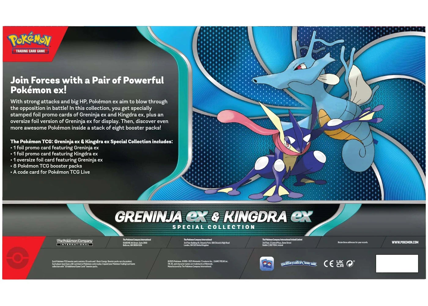 Pokémon Greninja & Kingdra ex Special Collection Box - vue secondaire B
