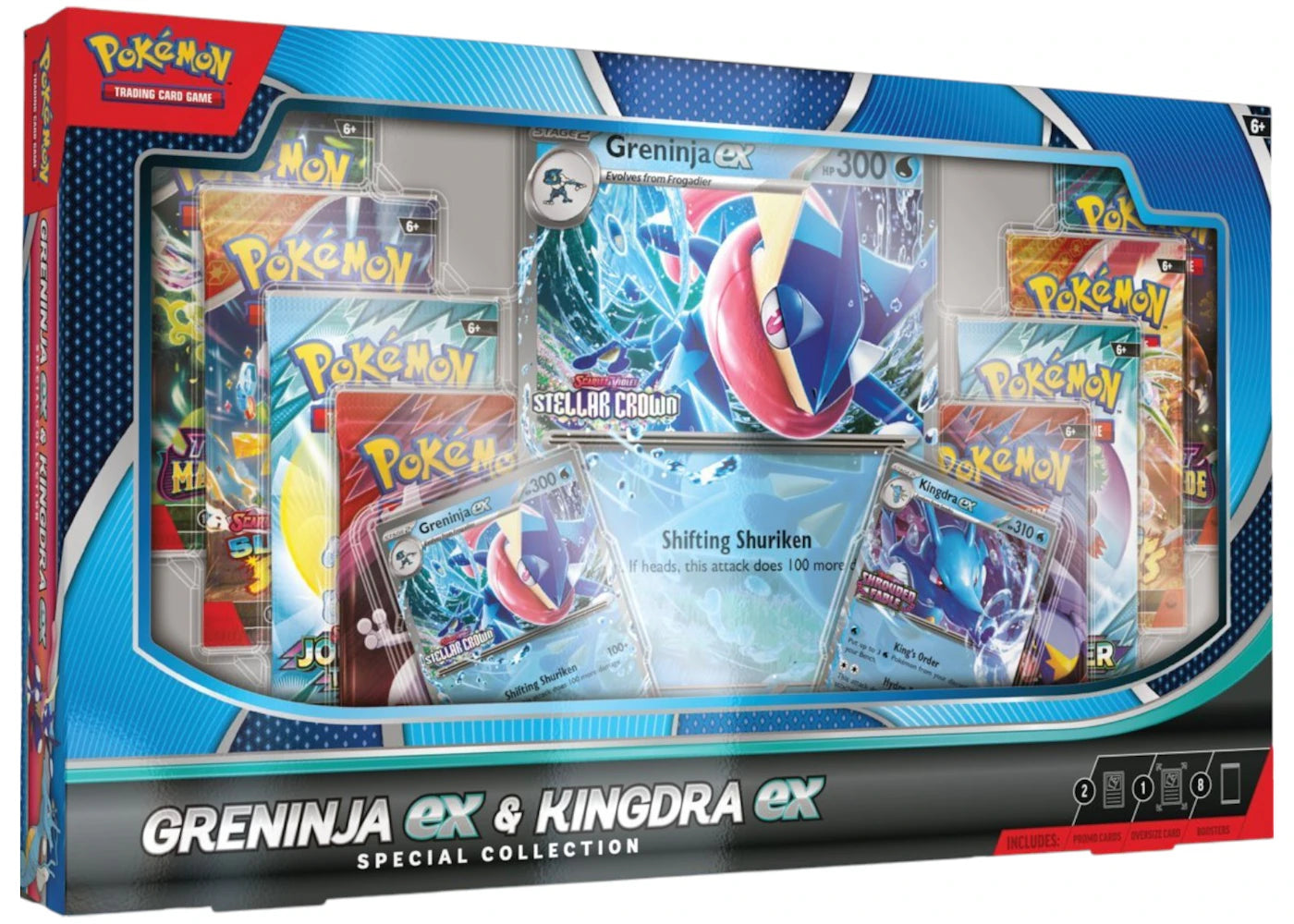 Pokémon Greninja & Kingdra ex Special Collection Box - vue secondaire A