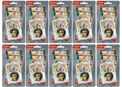 Pokémon Mega Evolution Ascended Heroes Collection (Larry) Blister Pack (10x Lot) - authentic Pokemon product