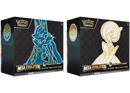 Pokémon Mega Evolution Mega Lucario & Mega Gardevoir (Pokemon Center) Elite Trainer Box 2x Lot sneakers - authentic Pokemo...
