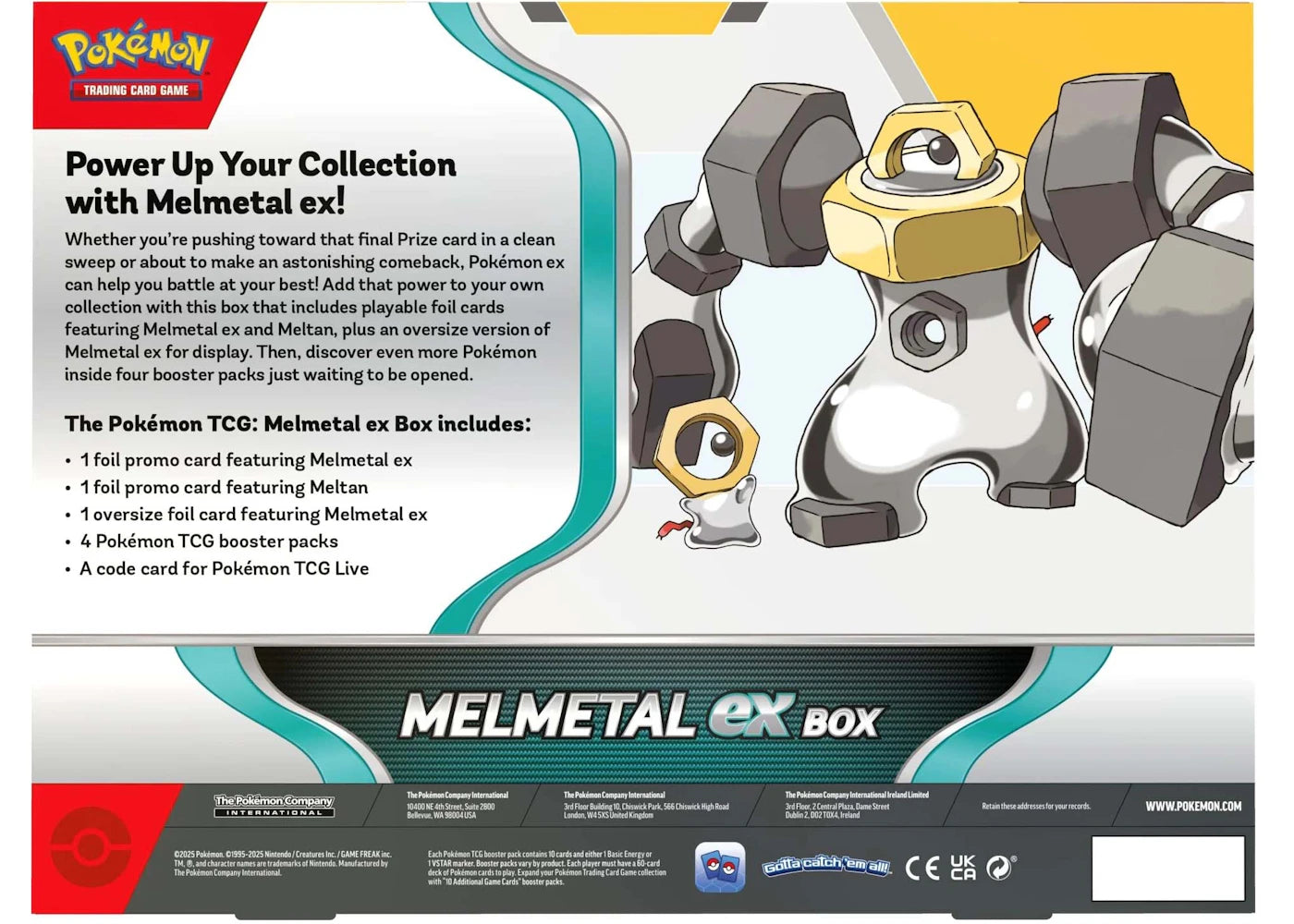 Pokémon Melmetal ex Special Collection Box - vue secondaire B