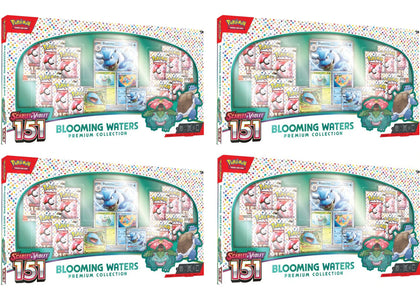 Pokémon Scarlet & Violet 151 Blooming Waters Premium Collection Box 4x Lot - authentic Pokemon product