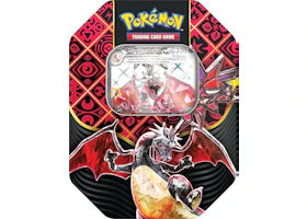 Pokémon Scarlet & Violet Paldean Fates Shiny Charizard Tin