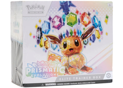 Pokémon Scarlet & Violet Prismatic Evolutions Elite Trainer Box - authentic Pokemon sneakers