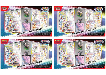 Pokémon Scarlet & Violet Prismatic Evolution Premium Figure Collection Box 4x Lot - product view 2