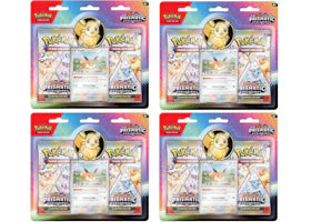 Pokémon Scarlet & Violet Prismatic Evolutions 2 Booster Pack Blister Box 4x Lot - vue 360