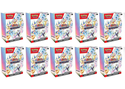 Pokémon Scarlet & Violet Prismatic Evolutions Booster Bundle 10x Lot sneakers - authentic Pokemon shoes