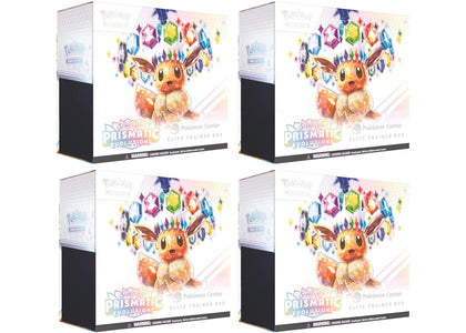 Pokémon Scarlet & Violet Prismatic Evolutions Pokemon Center Elite Trainer Box 4x Lot - sneakers view 2