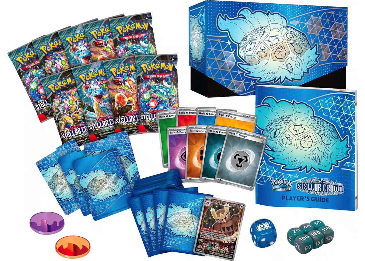 Pokémon Scarlet & Violet Steller Crown Elite Trainer Box - vue secondaire A