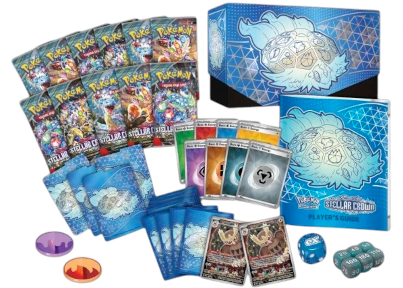 Pokémon Scarlet & Violet Steller Crown Pokemon Center Elite Trainer Box - vue secondaire A