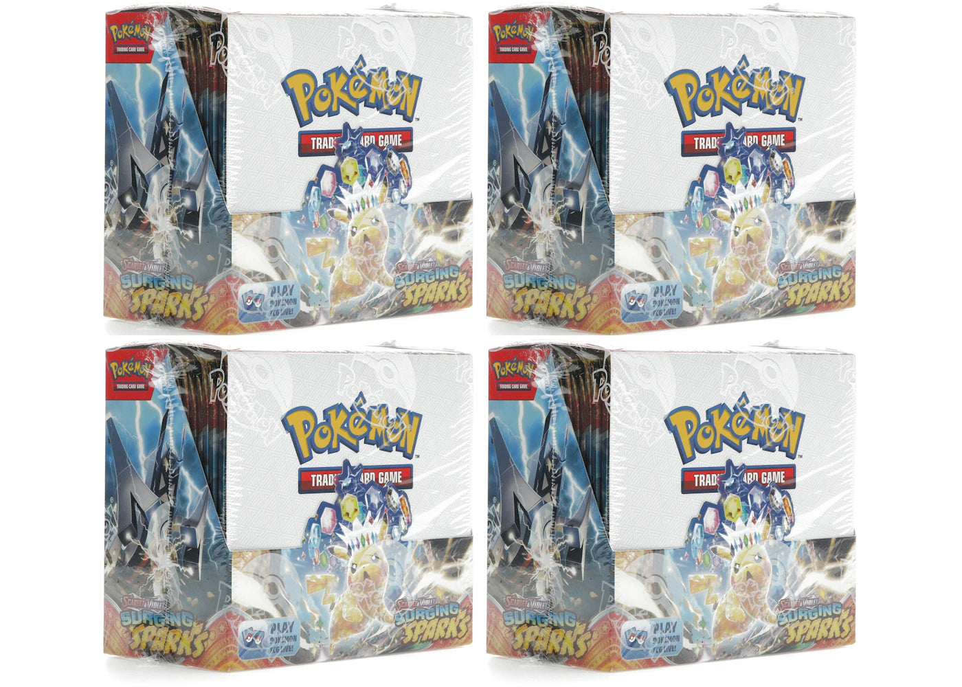 Pokémon Scarlet & Violet Surging Sparks Booster Display Box 4x Lot - vue 360