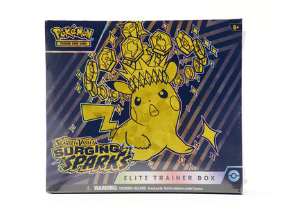 Pokémon Scarlet & Violet Surging Sparks Elite Trainer Box - authentic Pokemon sneakers