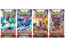 Pokémon Sword & Shield Paldea Evolved Booster Pack 4x Lot (Artwork May Vary) - vue 360
