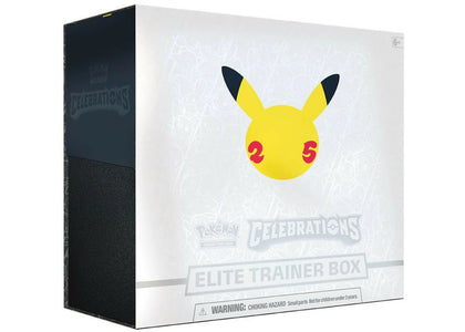 Pokémon TCG 25th Anniversary Celebrations Elite Trainer Box - authentic Pokemon sneakers