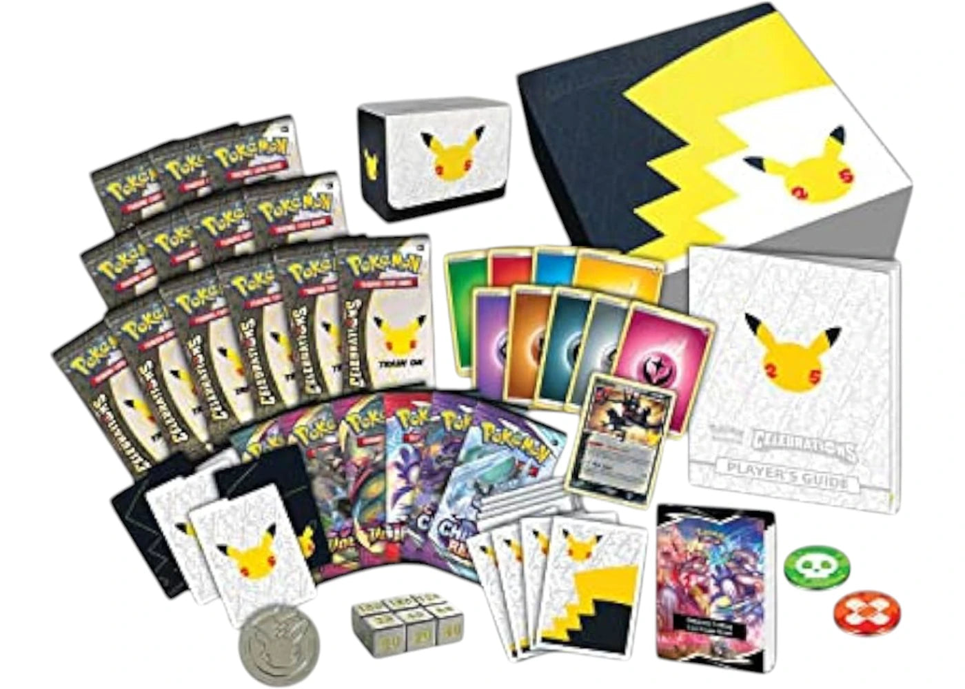 Pokémon TCG 25th Anniversary Celebrations Pokémon Center Exclusive Elite Trainer Box 2x Lot - vue secondaire B