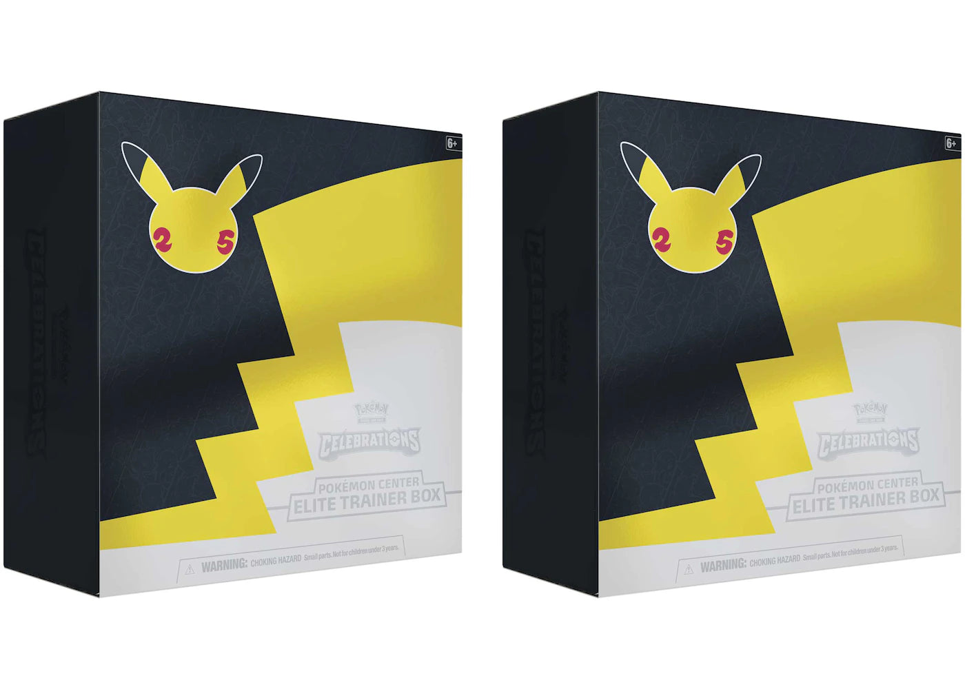 Pokémon TCG 25th Anniversary Celebrations Pokémon Center Exclusive Elite Trainer Box 2x Lot - vue secondaire A