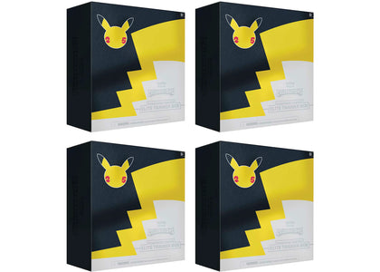 Pokémon TCG 25th Anniversary Celebrations Pokémon Center Exclusive Elite Trainer Box 4x Lot - authentic Pokemon sneakers
