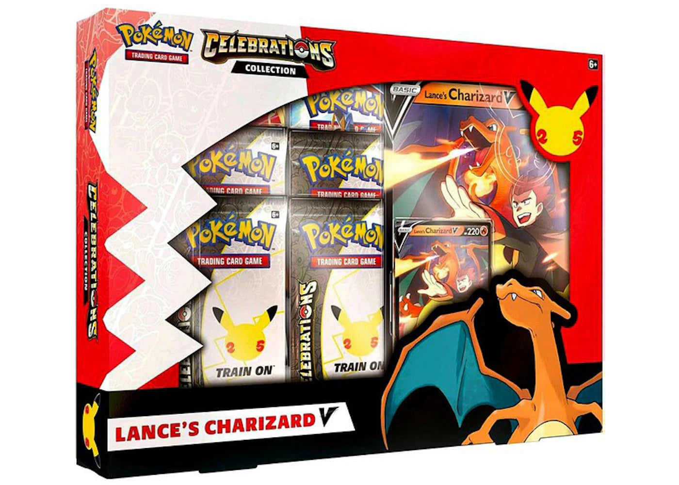 Pokémon TCG 25th Anniversary Celebrations V Box Lances Charizard V - vue 360