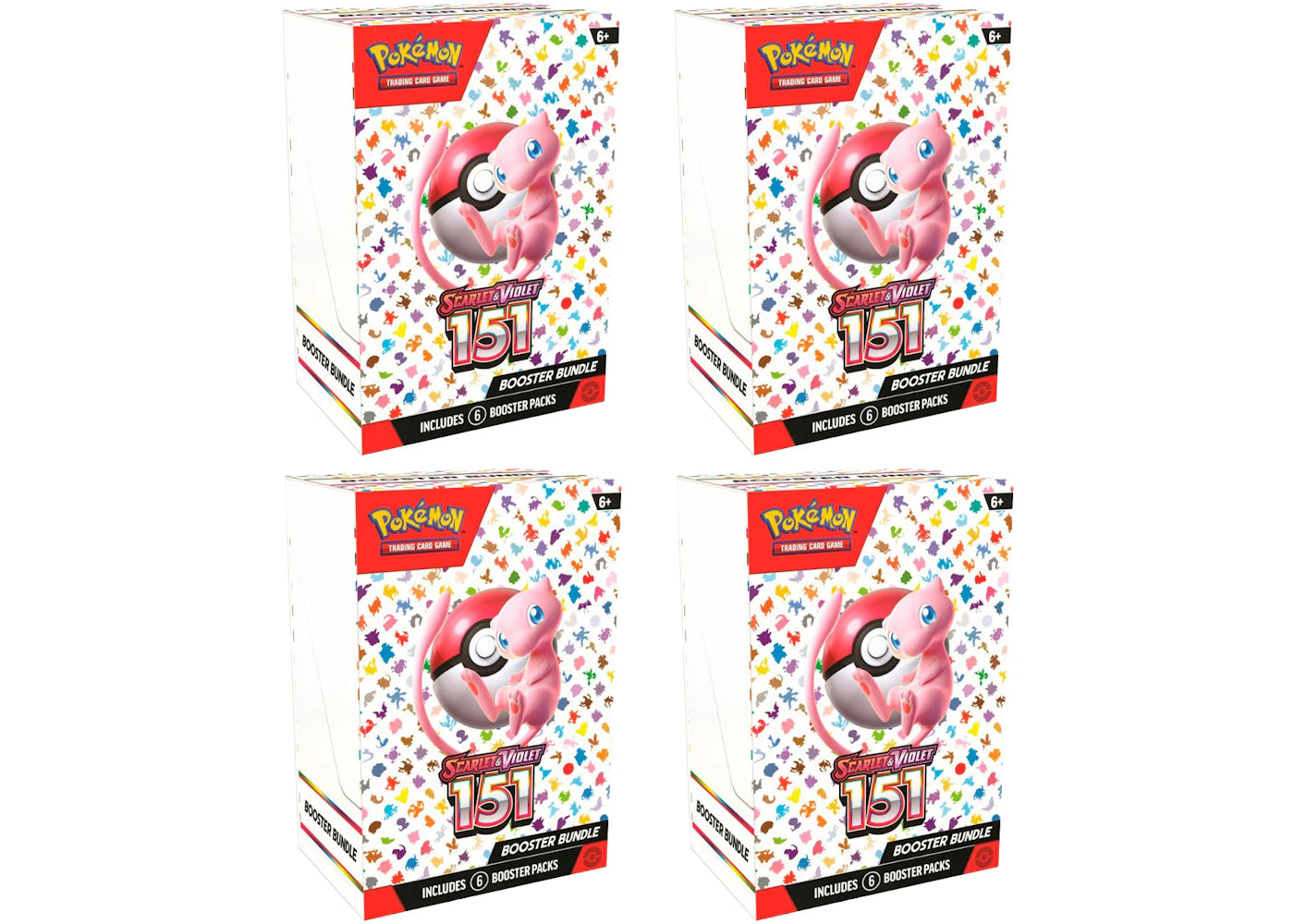 Pokémon TCG Scarlet & Violet 151 6pk Booster Bundle 4x Lot - vue 360