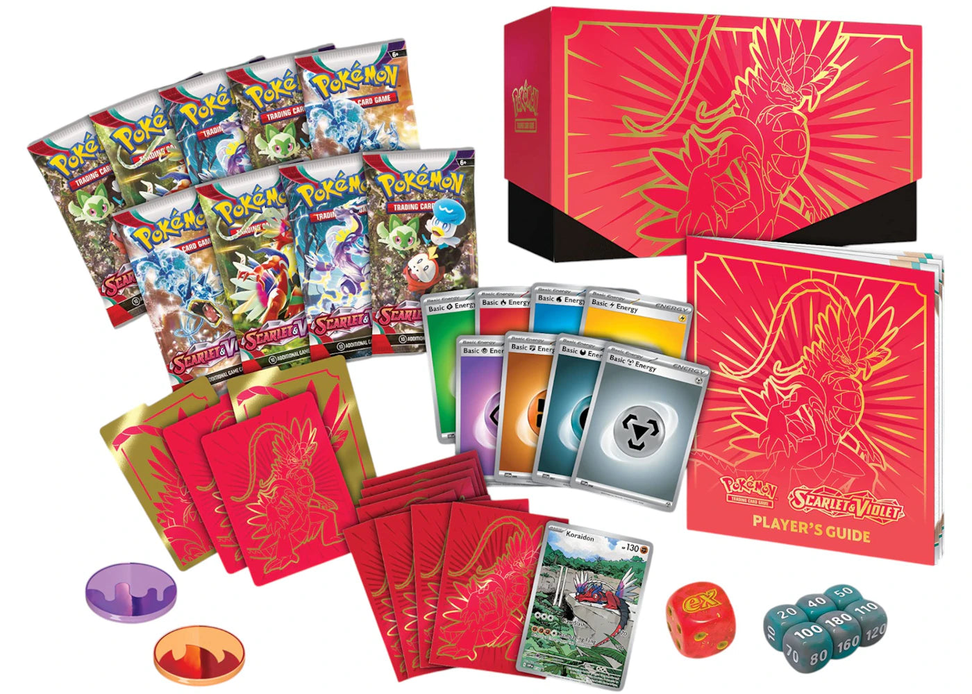 Pokémon TCG Scarlet & Violet Koraidon Elite Trainer Box - vue secondaire B