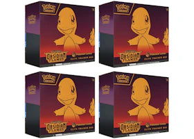 Pokémon TCG Scarlet & Violet Obsidian Flames Pokémon Center Elite Trainer Box 4x Lot