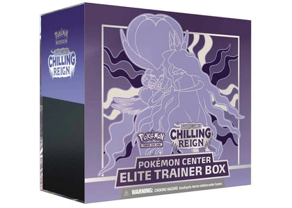 Pokémon TCG Sword & Shield Chilling Reign (Pokémon Center Exclusive) Elite Trainer Box (Shadow Rider Calyrex) - sneakers v...