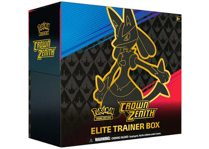Pokémon TCG Sword & Shield Crown Zenith Elite Trainer Box - authentic Pokemon sneakers