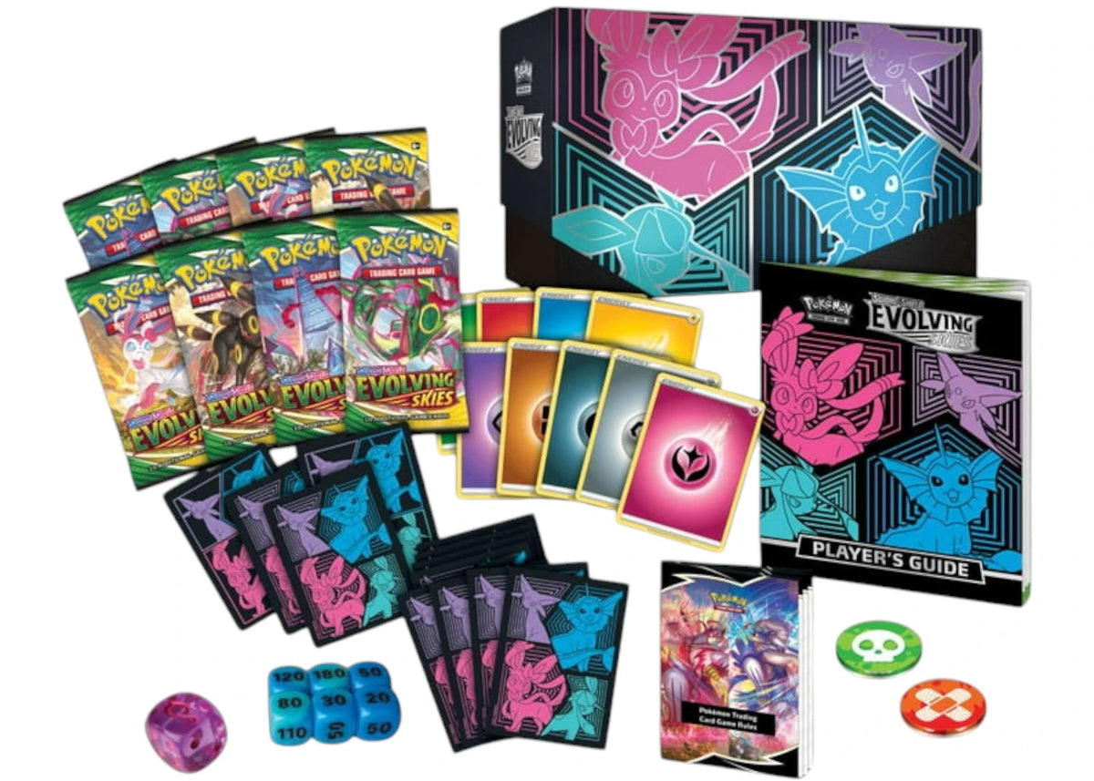 Pokémon TCG Sword & Shield Evolving Skies Elite Trainer Box (Glaceon/Vaporeon/Sylveon/Espeon) - vue secondaire A