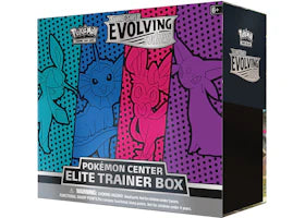 Pokémon TCG Sword & Shield Evolving Skies Pokémon Center Elite Trainer Box (Glaceon/Vaporeon/Sylveon/Espeon) - vue 360