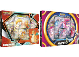 Pokémon TCG Sword & Shield Fusion Strike Dragonite V/Hoopa V Collection Box 2x Bundle - authentic Pokemon product