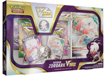 Pokémon TCG Sword & Shield Hisuian Zoroark VSTAR Premium Collection Box - authentic Pokemon product