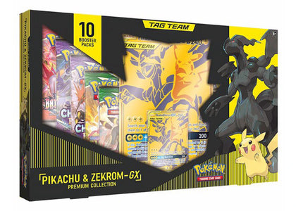 Pokémon TCG Tag Team GX Premium Collection Pikachu & Zekrom Box sneakers - authentic Pokemon shoes