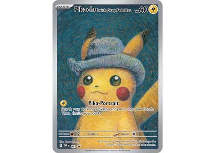 Pokémon TCG x Van Gogh Museum Pikachu with Grey Felt Hat Ungraded - authentic Pokemon product